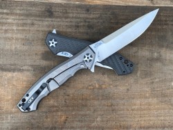 ZT0452 碳纤维柄 陶瓷轴承折叠刀