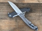 ZT0452 碳纤维柄 陶瓷轴承折叠刀