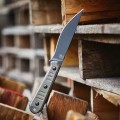 意大利Bastinelli knives巴斯蒂内利Silence Slim静寂小号棕色米卡塔柄直刀