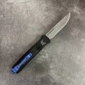 BENCHMADE蝴蝶838海豹特击队专用OTF直出跳刀(大马士革钢）