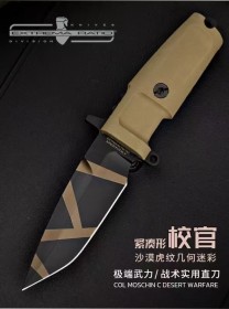 意大利极端武力紧凑型校官迷彩战术直刀