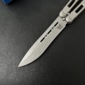 Benchmade蝴蝶BM85钛合金一体柄甩刀 磁锁