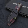 米勒兄弟Miller  bros 高端手工刀定制款，金丝柄m-8战术刀
