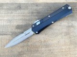 新款 Microtech 微技术蛇神直跳刀（大马士革  G10 柄  ）