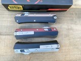 新款 Microtech 微技术蛇神直跳刀（大马士革  铝柄  ）