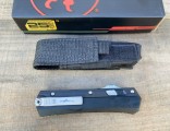 新款 Microtech 微技术蛇神直跳刀（大马士革  G10 柄  ）